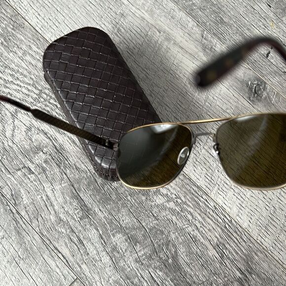Bottega Veneta Italy brown unisex sunglasses ? titanium 145 main image 8